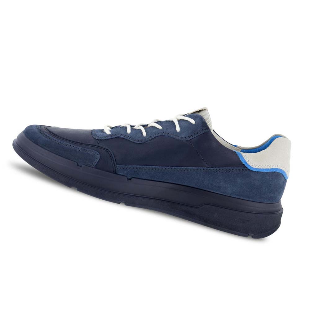 Men's Ecco Soft X Urban Casual Shoes Blue | USA 488LIS